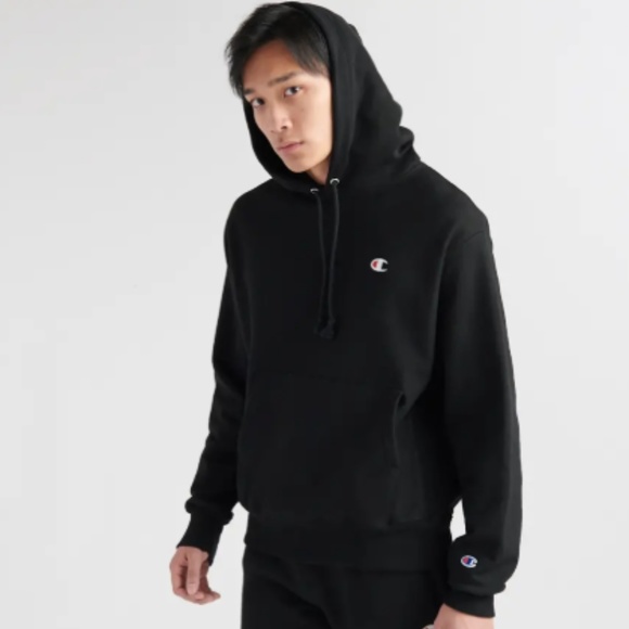 champion black hoodie men